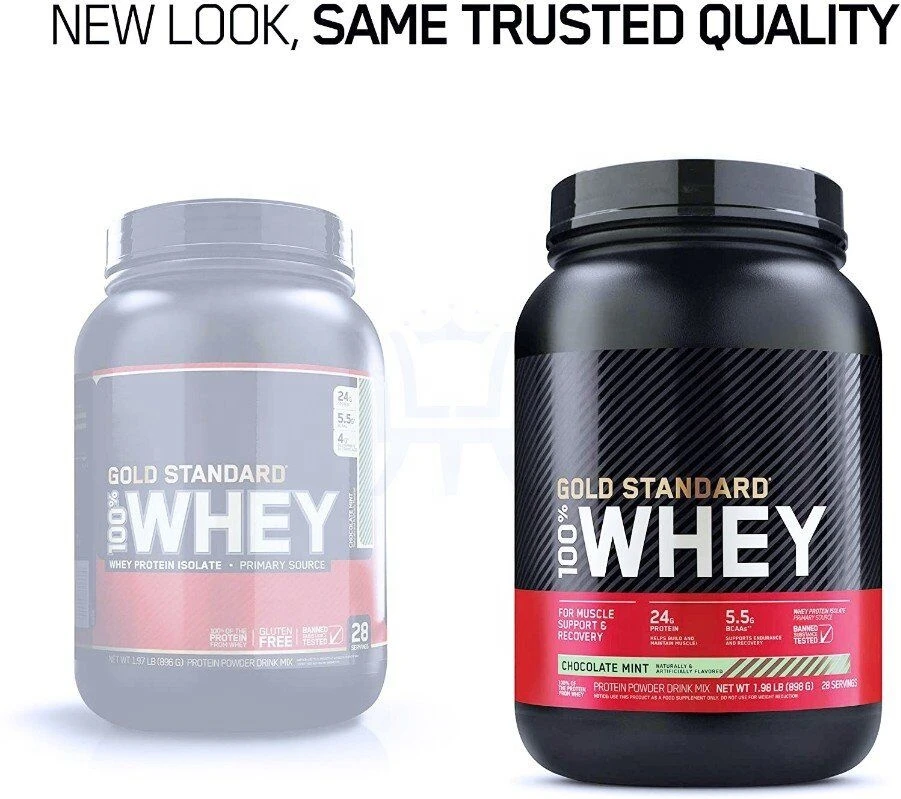 Customized Organic Gold Standard 100% Whey Protein Powder Help Build Lean and Strong Muscles with BCAAs