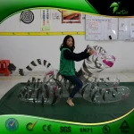 customized transparent color inflatable tiger  hongyi sph animal tiger toy