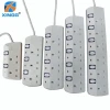 Customized UK Plug Power Strip 2 3 4 5 6 Way Electrical Switched Power Extension Cord Socket