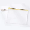 cute stationery korean high quality A4 size clear plastic waterpoof EVA document file bag with zip lock