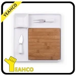 Cutting Board Serving Tray with Cheese Tools