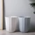 Import Decoration Household Swing Lid Safety PP Material Bathroom Waste Bin from China