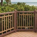 Decorative outdoor wpc garden fence