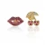 Import Delicate fancy trendy 18k gold women  fruit jewelry genuine ruby cherry latest stud earring for women men girl from China