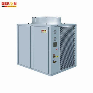 Deron input 7.2KW/capacity 34KW vertical/top fan air source commercial heat pump water heater/heating/cooling /white/grey