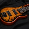 Derulo Electric Bass Guitar OEM Custom 6 Strings  Custom Bass 5Pice Canadian Maple&Ebony Neck Burl Top Custombody