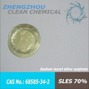 Detergent chemicals of Sodium Lauryl Ether Sulfate 70%, SLES 70% Shampoo raw materials