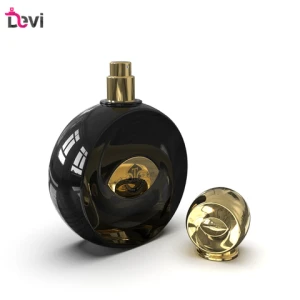Devi New Design Glass Perfume Bottles 100ml Luxury Lady Mens Black Perfume Bottle Empty Container Spray Fragrance Atomizer