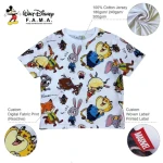 DisneyAuthorized FAMA Certified Custom Customized Kids Clothing Summer T-shirt Manufacturers Custom Printing Tshirt Cotton