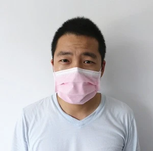 Disposable medical facemask with ear loop/3ply high quality disposable nonwoven facemask/disposable doctor face mask