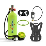 Diving Breathing Equipment 2.3L Diving Air Compressor Tank with Back Support Goggles