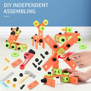 DIY Engineer Toolbox Kit Simulation Repair Tools Toys Pretend Play Toys Early Learning Educational Toys For Kids