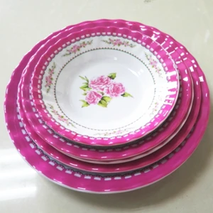 Dongguan manufacturer customized design melamine dishes plates for restaurant &amp; hotel