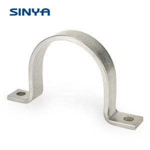 Size : 10mm x 10mm 2pcs LJSF Clamp Stainless steel square tube buckle ring riding right-angle bracket U-shaped pipe clamp Suitable for stationary and DIY projects