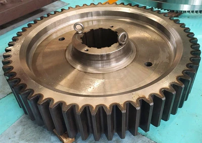 Dragline excavator reduction customized forging large diameter slewing bull round gear