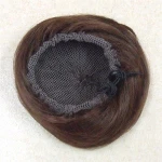 Drawstring Black Brown Synthetic Chignon Hair Pieces Bun
