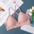 Dropshipping Thin Padded 100% Cotton Bra Solid Color Adjustable Cross Strap Women&#x27;s Bra