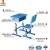 Import Durable student furniture single plastic school desk with chair set from China