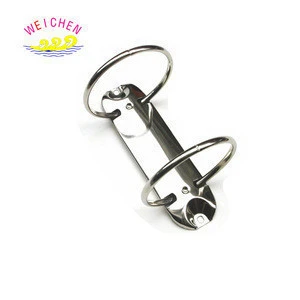 Easily attached round shape metal 2 hole ring book clip/ box file clip/file folder accessories for a5 a6 paper fastener