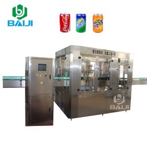 Easy open aluminum can filling equipment / energy drink canning production line / carbonated drink sealing machine