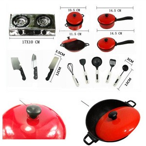 ebay hot Pretend Play kitchen cooking toy 13 pieces kitchenware set Baby educational toys
