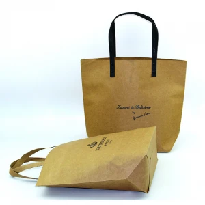 Eco-friendly brown kraft paper bag
