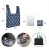 Import eco friendly custom logo printed reusable polyester foldable shopping bag from China