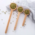 Eco-friendly Wooden Sugar Salt Spoon coffee bean measuring scoop