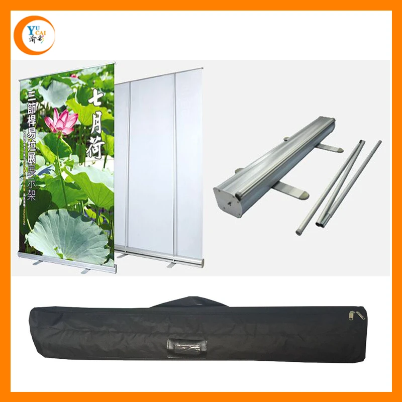 Economic roll up banner pull up stand