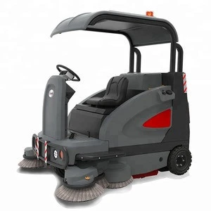 Electric floor sweeper , big size road sweeper with strong brush motor power and smart system .