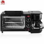 Electric heater 3 in 1 Breakfast Maker Coffee Maker with Frying Pan and Toaster Oven