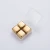 Import Electroplated ice cube gold stainless cube whisky sipping rocks from China