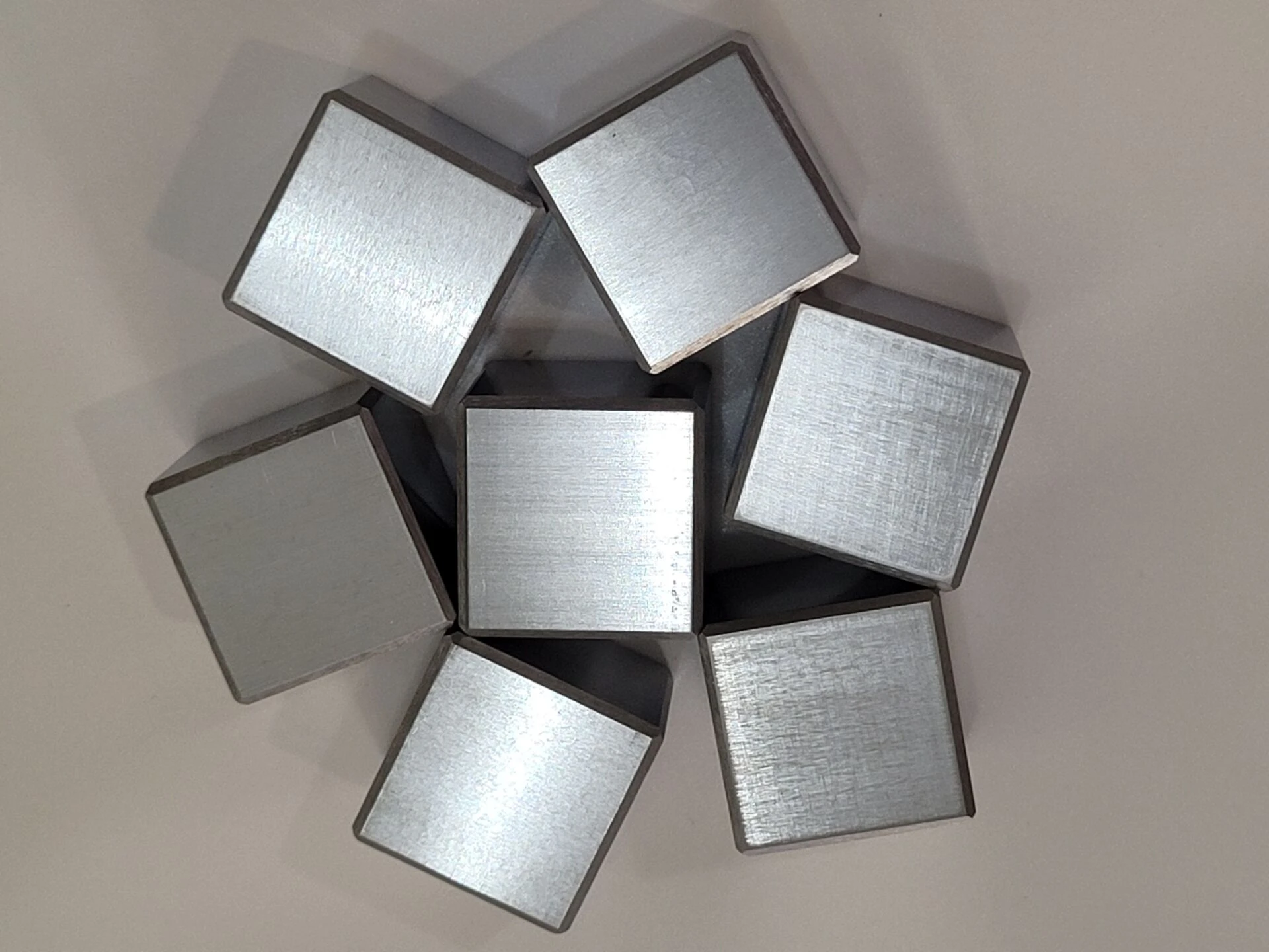 Element Cube Set 10mm Density Cubes Up to 99.99% Pure Daily Metal Cubest Niobium, Nickel, Copper, Titanium and Tungsten Me