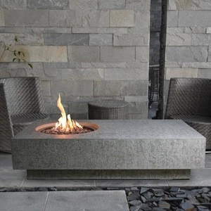 ELEMENTI METROPOLIS Fire table Patio fire pit Outdoor furniture Gas fire pit