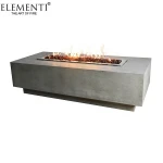 Elementi quality large outdoor garden furniture nature gas fire pit