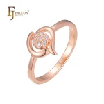 F83202582 FJ Fallon Fashion Jewelry Fashion Rings Plated In Rose Gold Brass Based