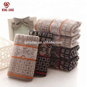 Factory direct hotel cotton towel men Jacquard cut velvet wholesale
