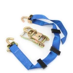 Factory direct selling, custom made ratchet tie down with double J hook