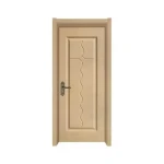 factory direct selling white pvc door for interior doors with handles