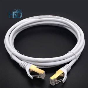 Factory High Quality Cat7 Rj45 SFTP Communication Lan Cable 600MHz 10Gbps Cat 7 Ethernet Plenum Patch Cord Cable 1 Meter