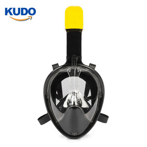 factory made swimming scuba diving mask foldable silicone full face snorkel mask