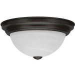 Factory Outlet Cheap Indoor Round Shape Surface Flush Mount Interior Ceiling Light With Alabaster Glass