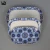 Import Factory Price Porcelain Rice Dish Round 10&quot; Porcelain Plate Blue and White Ceramic Set 8&#39;&#39; Porcelain Plate Blue from China