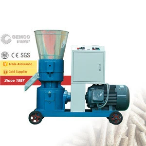 Factory price sale flat die pellet press machine used mini biomass wood pellet mill