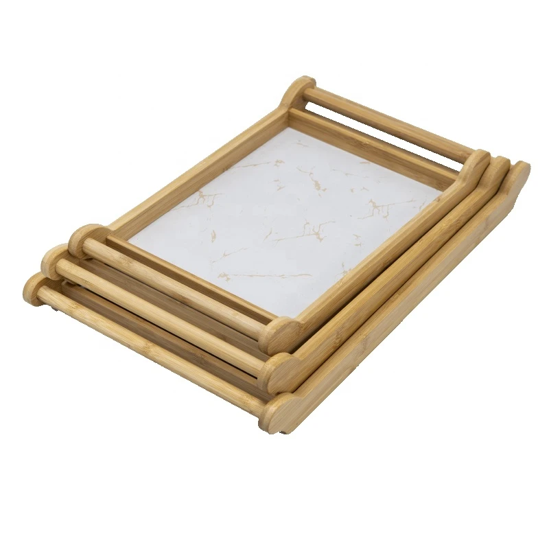 Factory Sale Natural bamboo dish tray