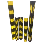 factory sale yellow and black color right angle rubber wall corner protector wall corner guard for parking lot