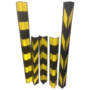 factory sale yellow and black color right angle rubber wall corner protector wall corner guard for parking lot