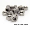 Factory Supply Corrosion resistance Titanium nuts and bolts DIN ASTM GR1 GR2 GR5 Titanium Hex nuts