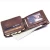 Import Factory Wholesale RFID Blocking Vintage Trifold Wallet Genuine Leather with Zip Coin Pocket Wallets from China