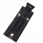 Fashion Black Adjustable Braces Men Suspender Elastic Y-Back Suspenders mens suspenders
